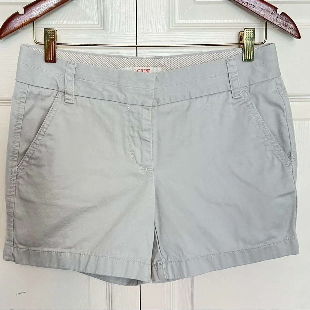J. Crew 100% Cotton Chino Shorts-Size 2